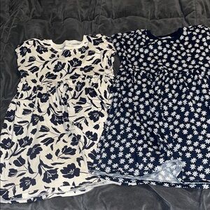 Old Navy Black and White Floral Dress